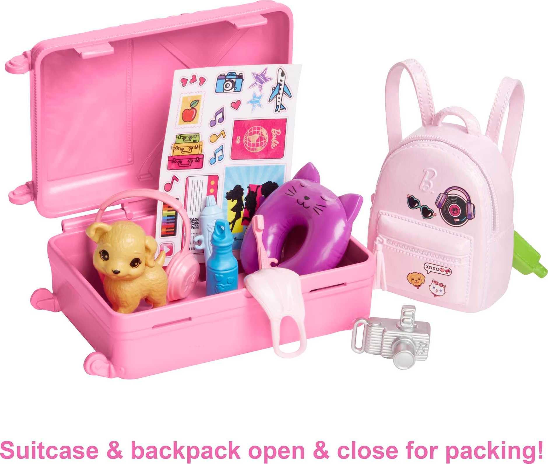 Foto 3 | Set de Barbie Viaje con Accesorios y Cachorro - Venta Internacional