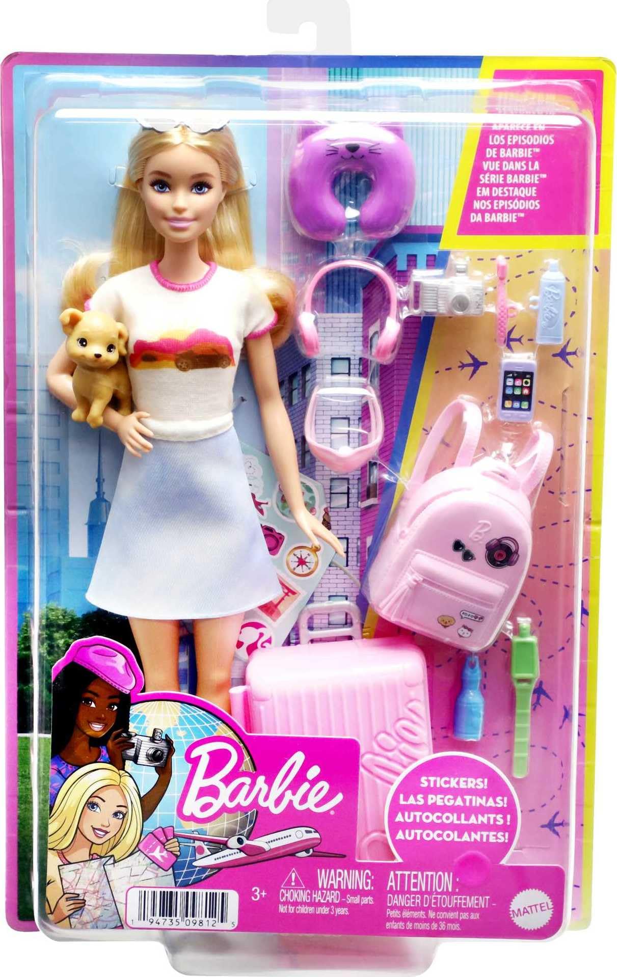 Foto 6 | Set de Barbie Viaje con Accesorios y Cachorro - Venta Internacional