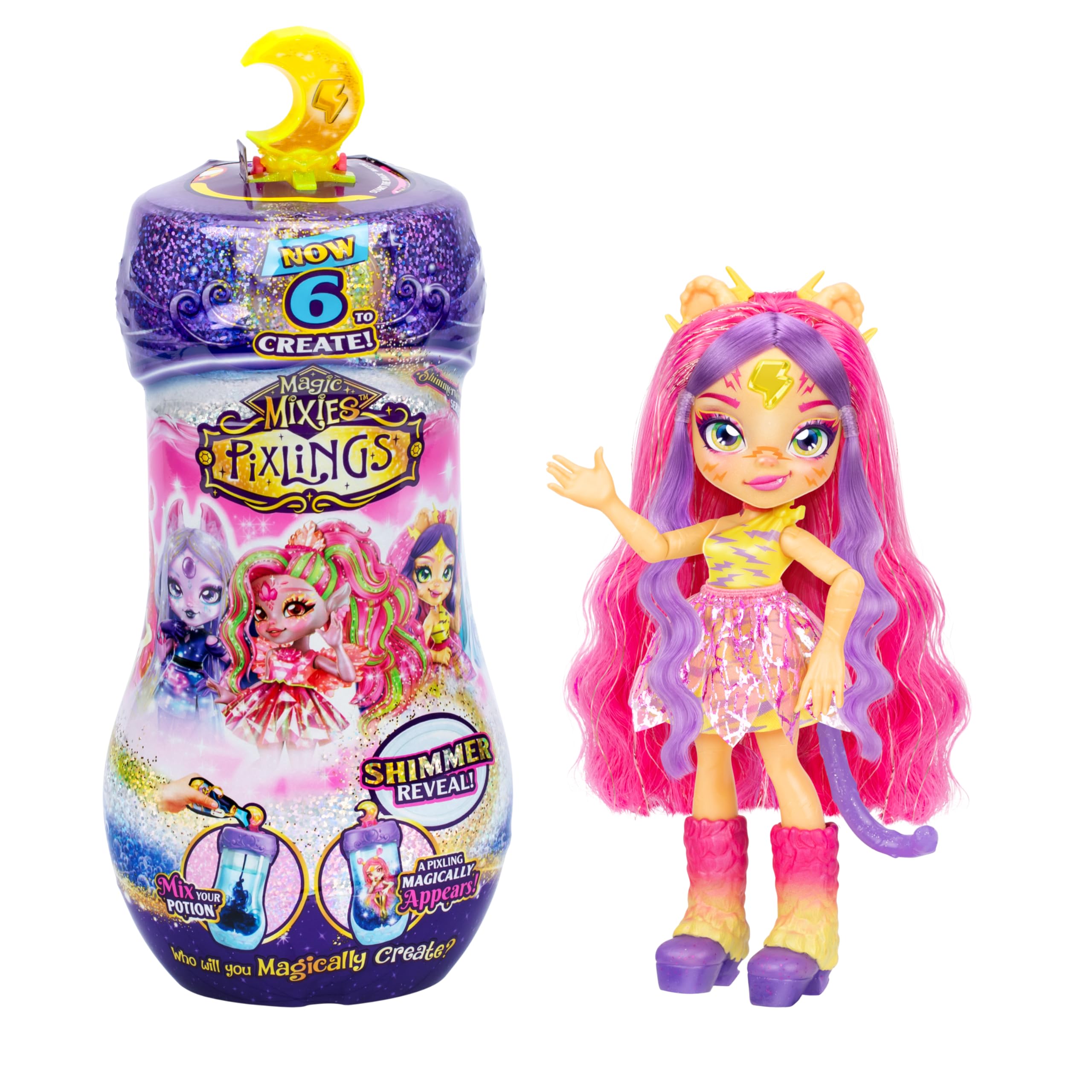 Foto 2 pulgar | Muñeca Magic Mixies Pixlings Shimmerverse Tiggz Tigger - Venta Internacional