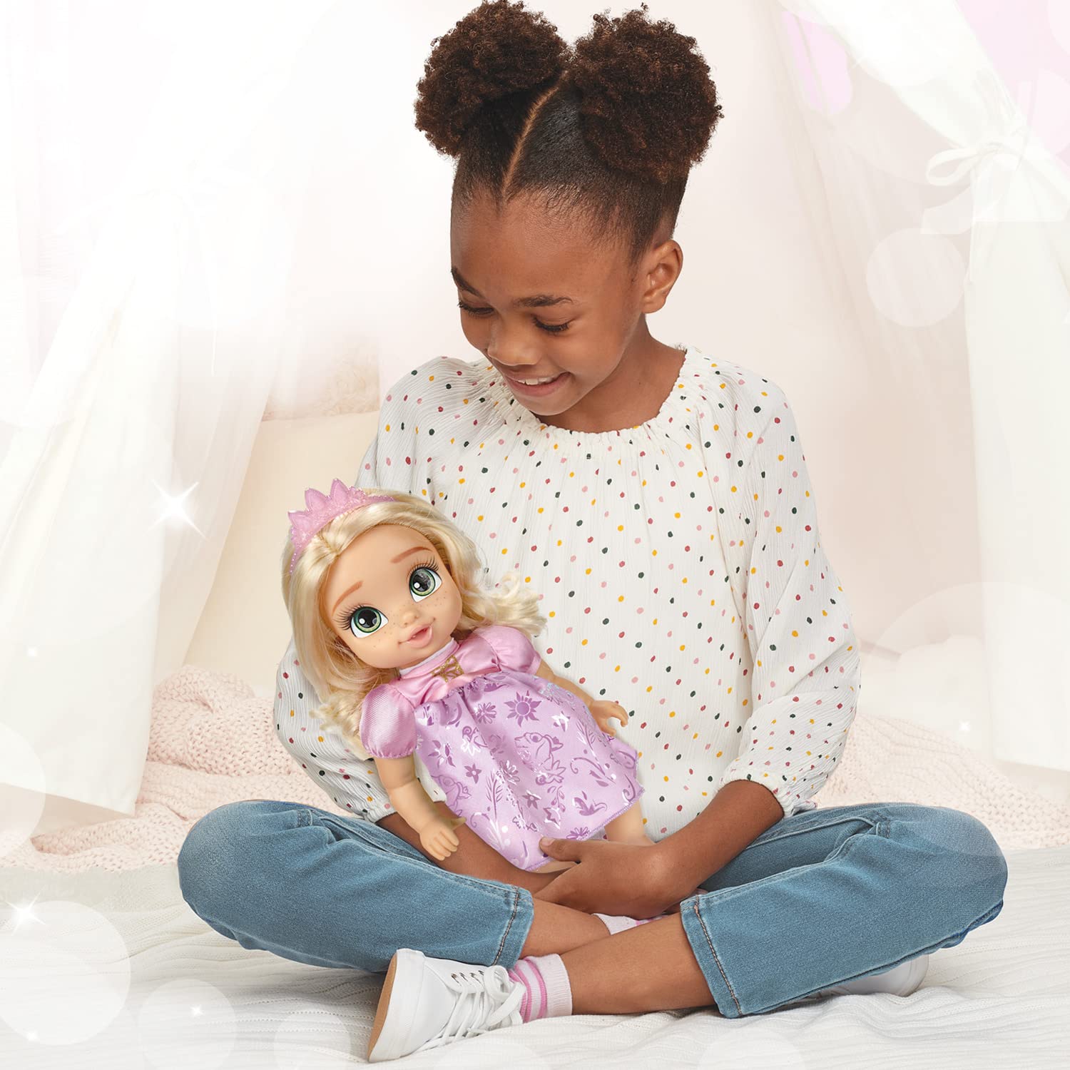 Foto 2 | Muñeca Rapunzel Disney con Botella y Tiara - Venta Internacional