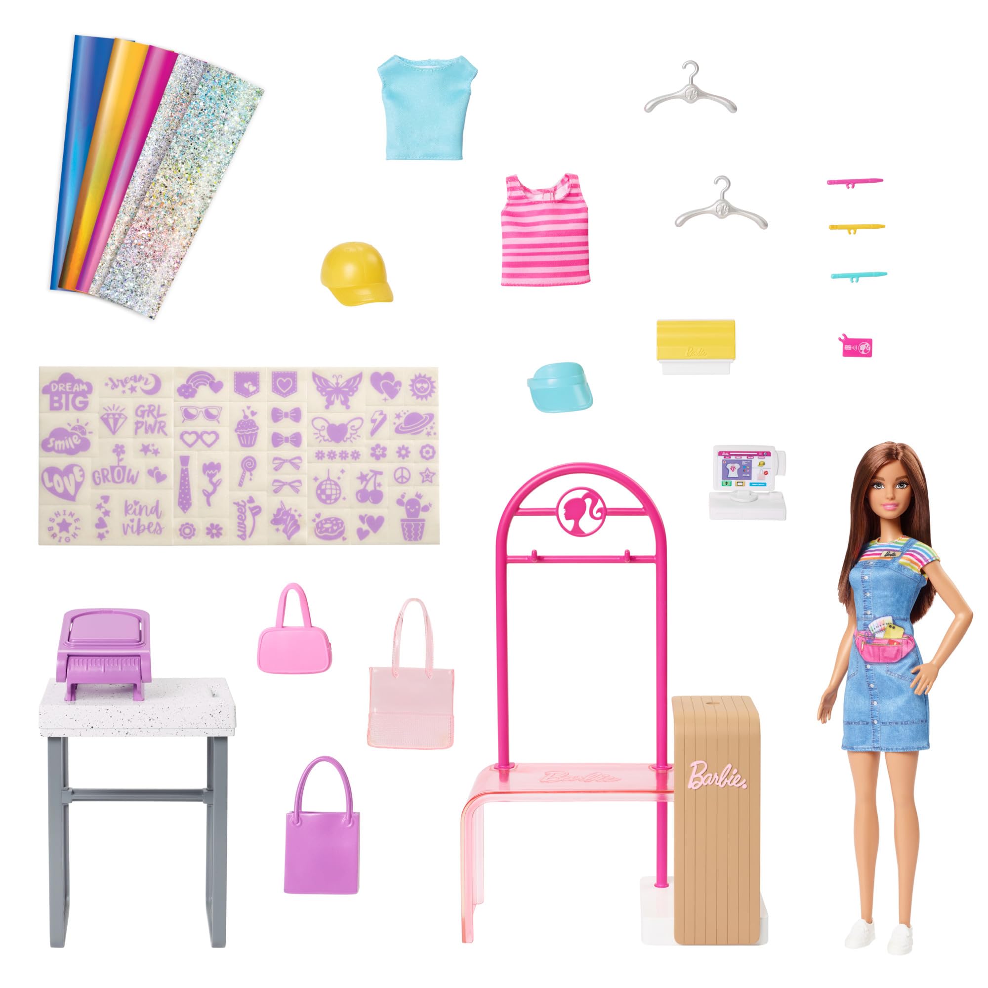 Foto 7 | Set Barbie Make & Sell Boutique con Estante de Exhibición - Venta Internacional
