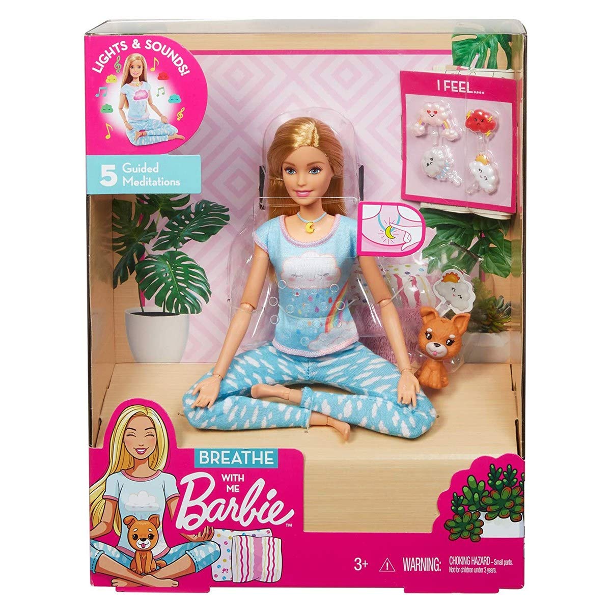 Foto 5 pulgar | Muñeca De Meditación Barbie Breathe With Me Blonde Con Accesorios - Venta Internacional.