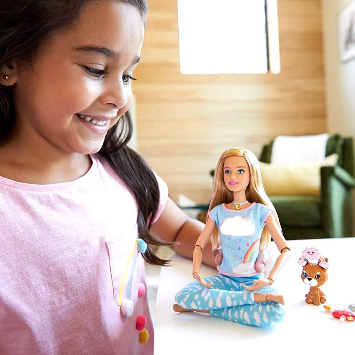 Foto 6 pulgar | Muñeca De Meditación Barbie Breathe With Me Blonde Con Accesorios - Venta Internacional.