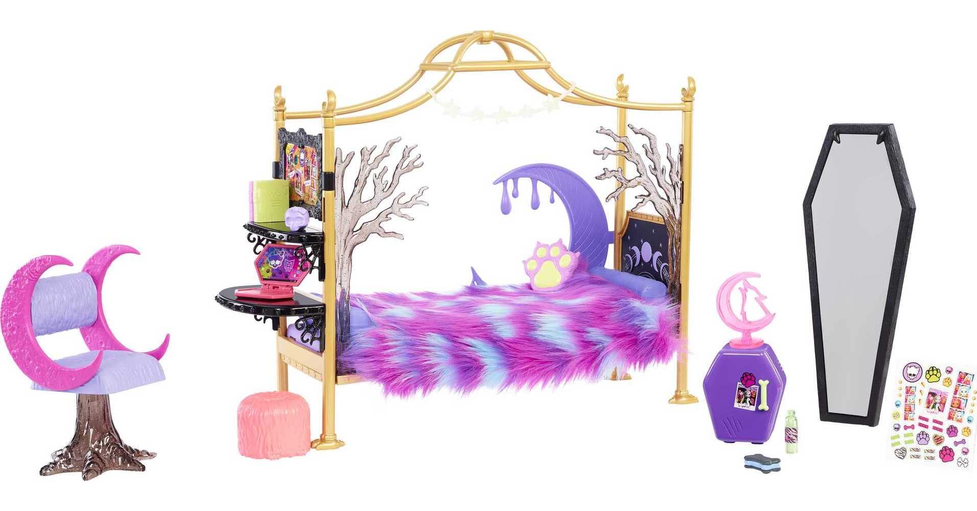 Foto 2 pulgar | Dormitorio Playset Monster High Clawdeen Wolf Con Muebles - Venta Internacional.