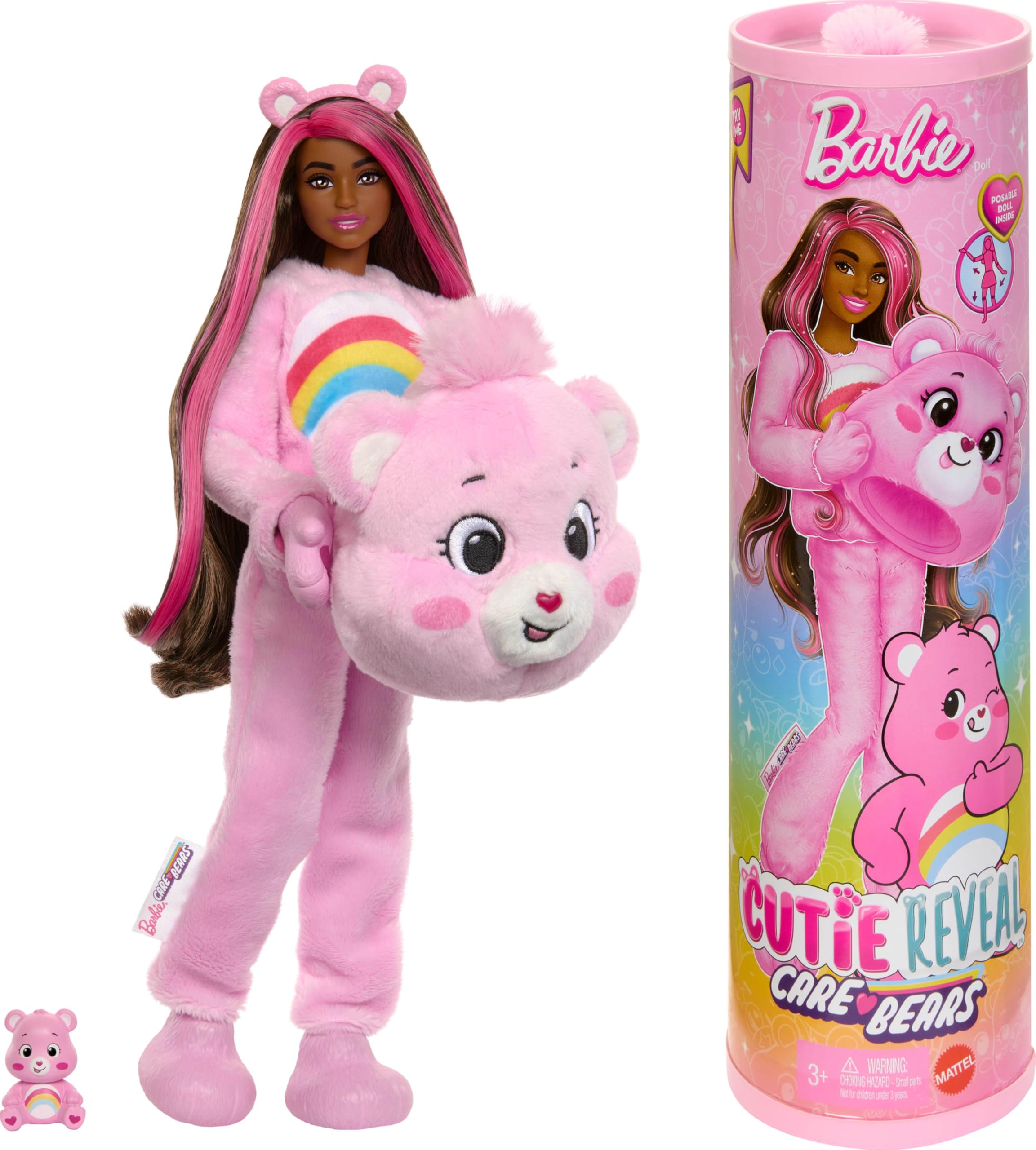 Foto 1 | Muñeca Moderna Barbie Cutie Reveal Con Care Bears Cheer Bear - Venta Internacional.