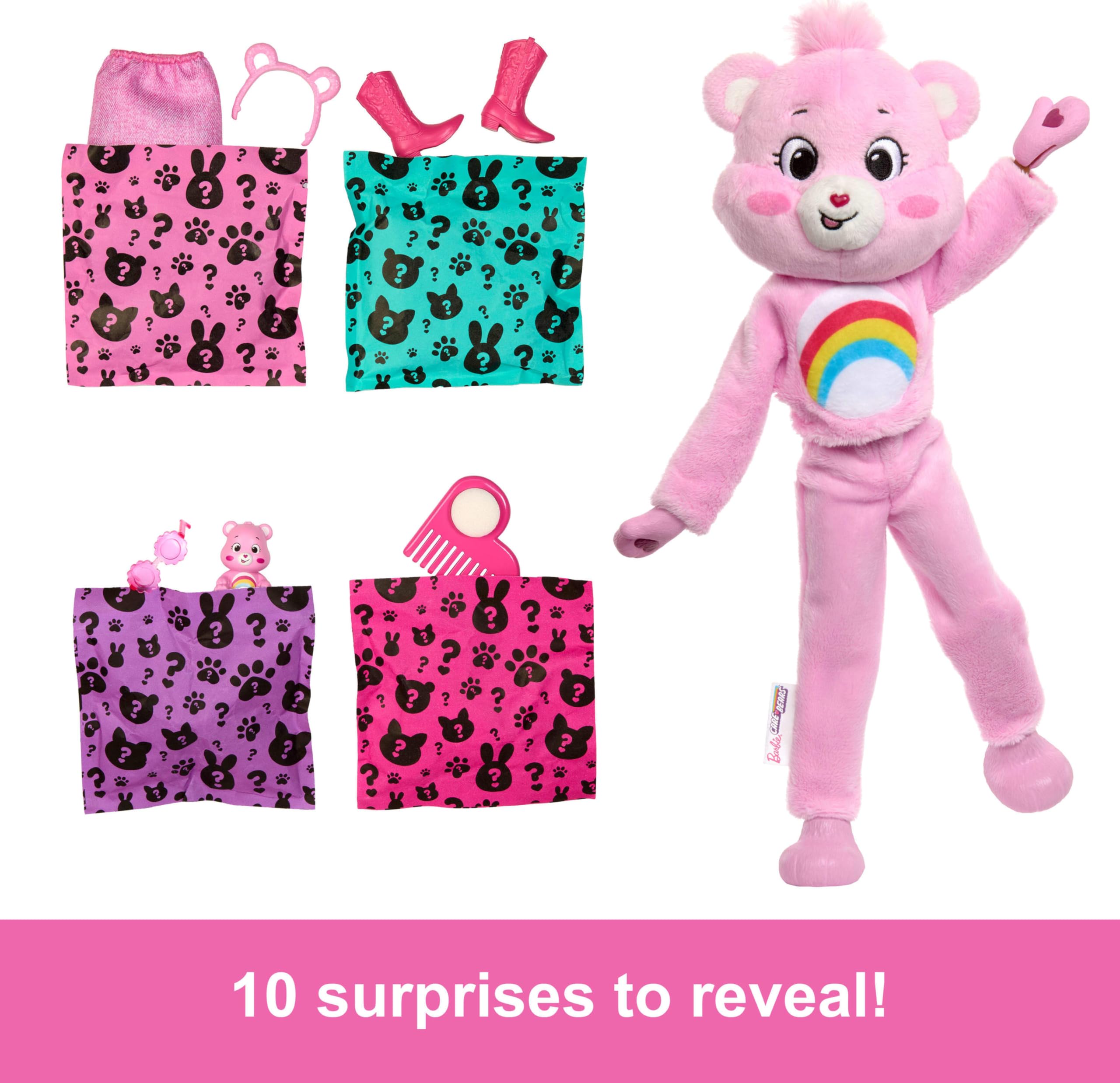 Foto 4 pulgar | Muñeca Moderna Barbie Cutie Reveal Con Care Bears Cheer Bear - Venta Internacional.