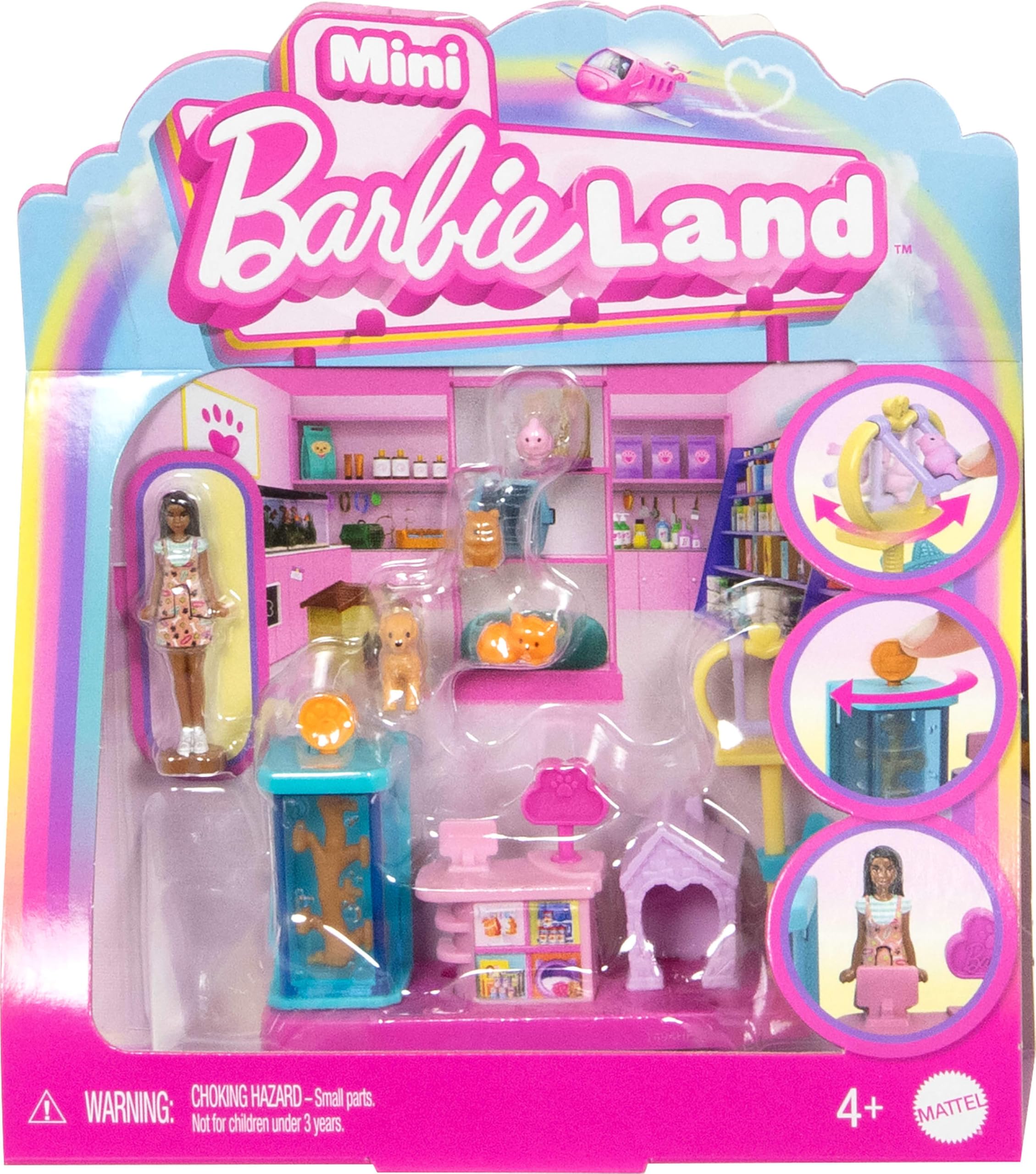 Foto 2 pulgar | Playset Barbie Mini Barbieland Pet Boutique Con Muñeca De 1.5 Pulgadas - Venta Internacional.
