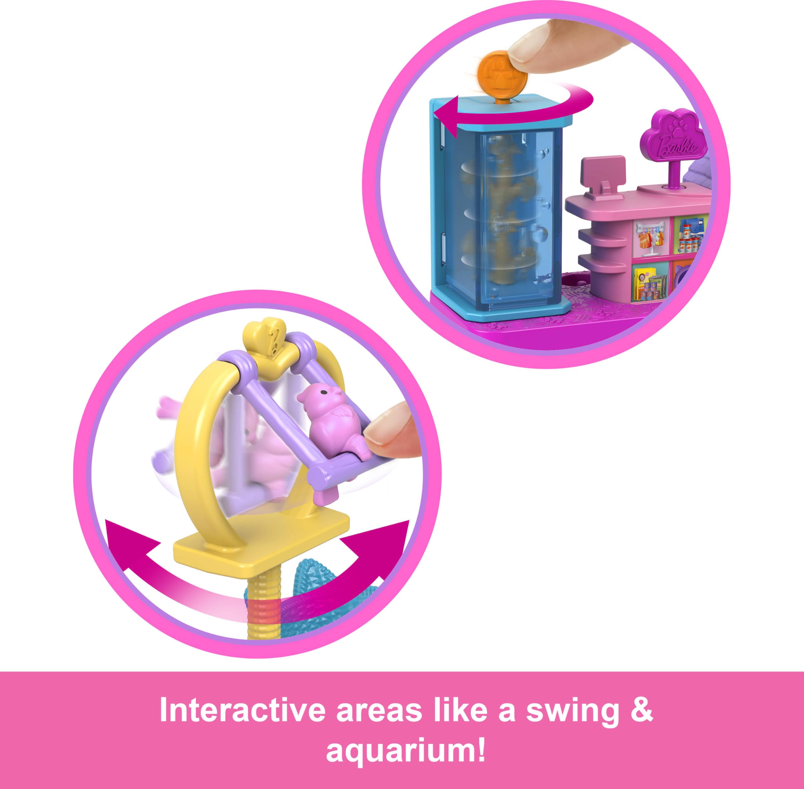 Foto 4 pulgar | Playset Barbie Mini Barbieland Pet Boutique Con Muñeca De 1.5 Pulgadas - Venta Internacional.
