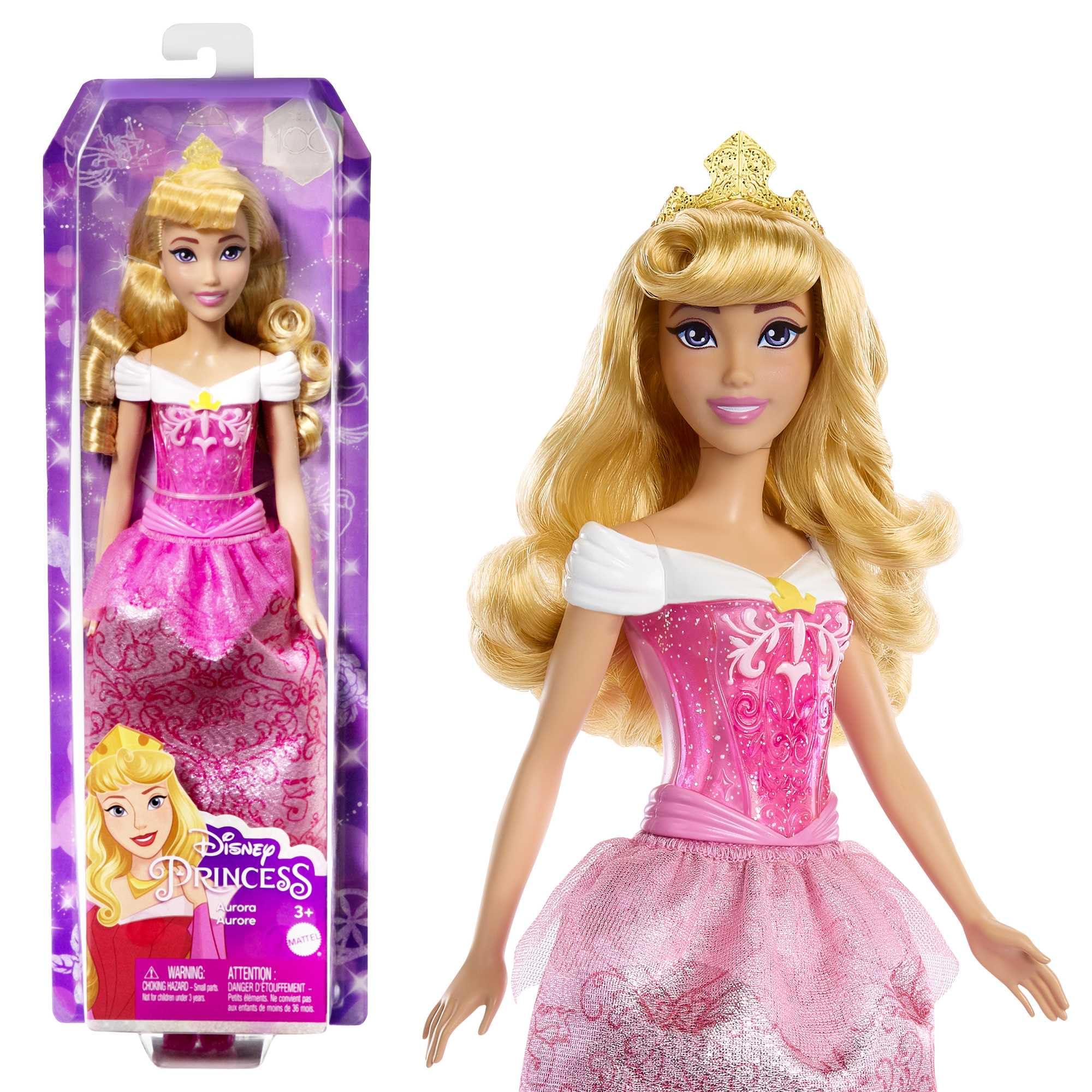 Foto 1 | Muñeca De Moda Mattel Disney Princess Aurora Con Tiara - Venta Internacional.