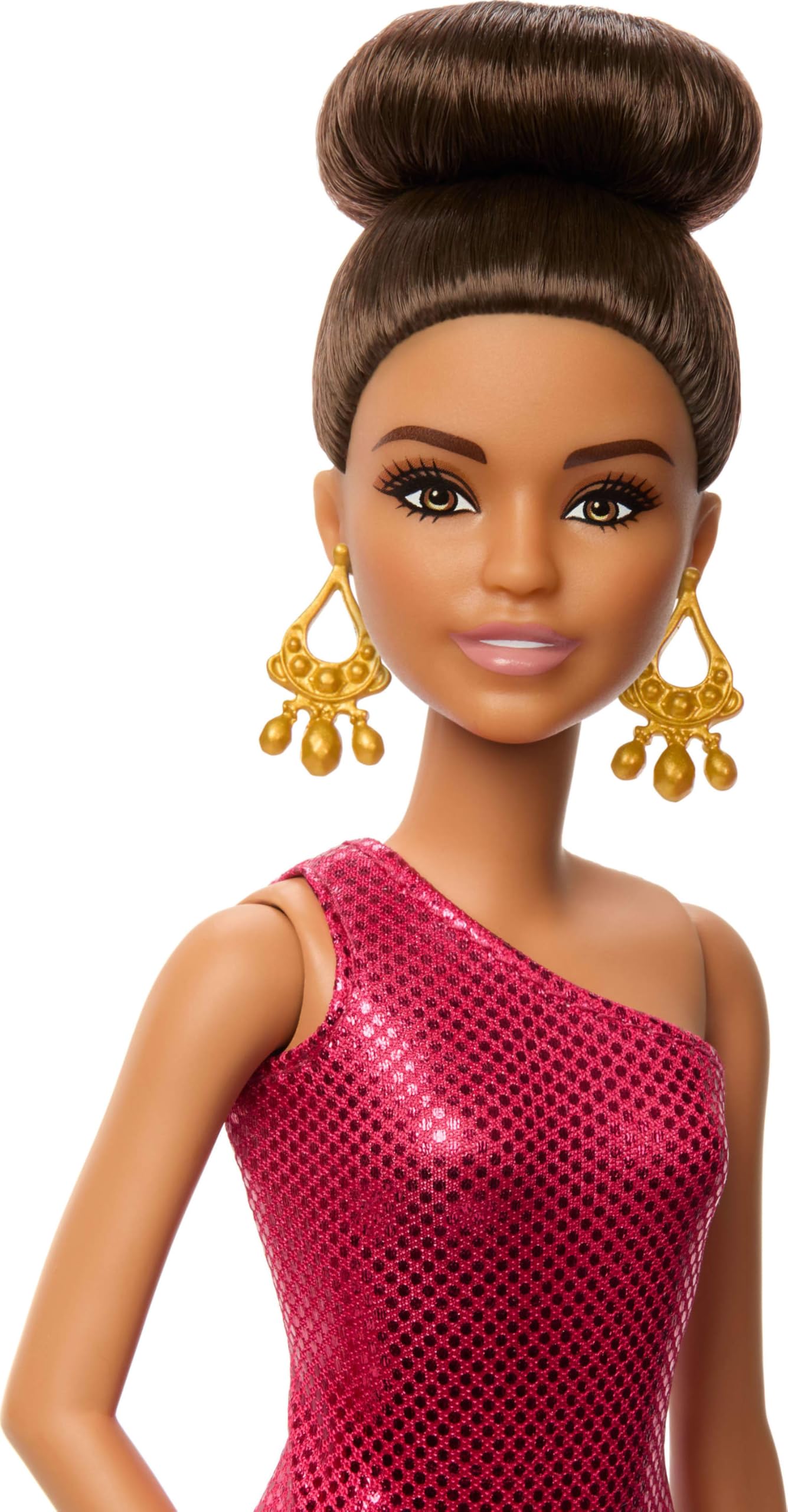 Foto 3 pulgar | Muñeca Moderna Barbie Bailarina De Salón Con Vestido Rojo Con Volantes - Venta Internacional.