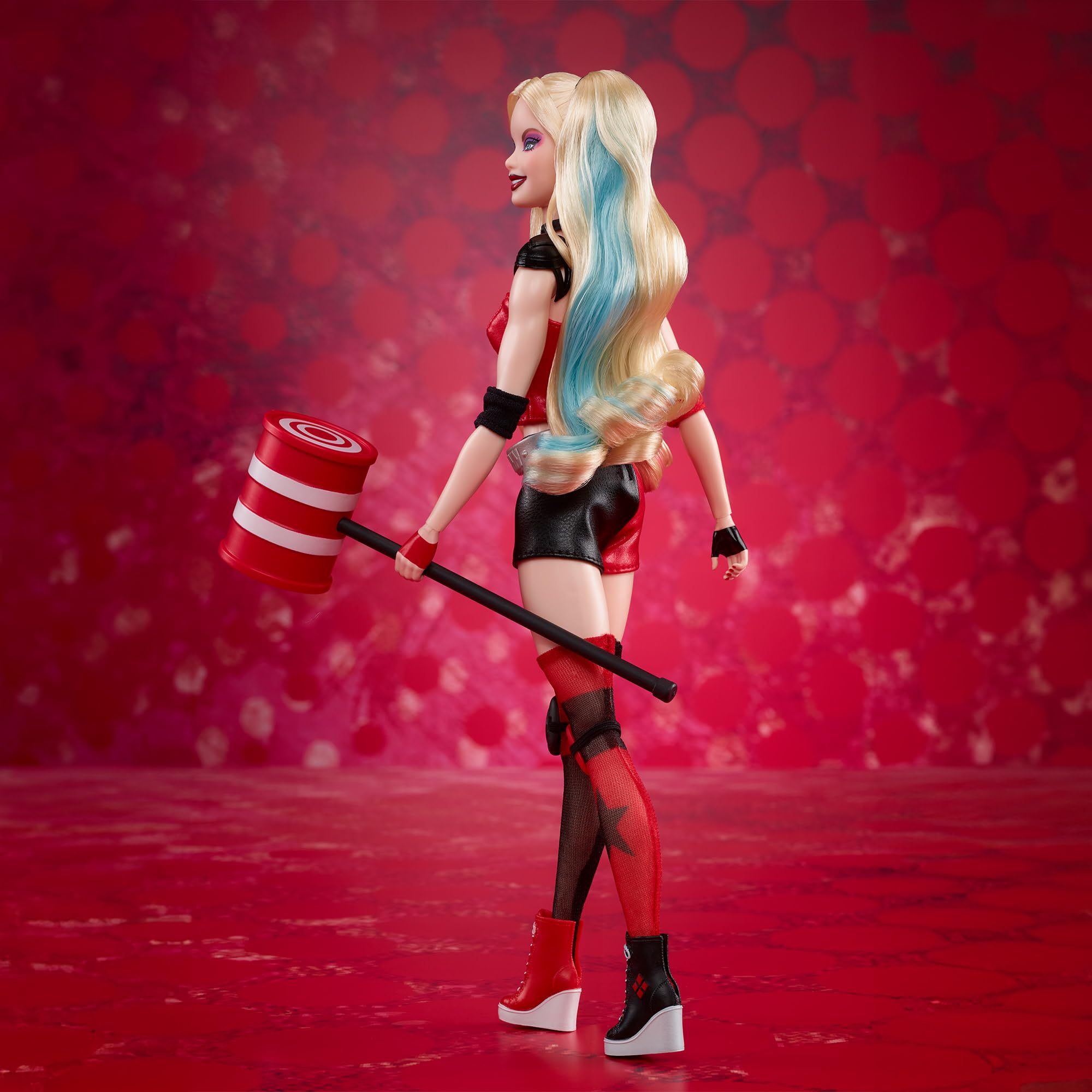 Foto 6 pulgar | Muñeca De Coleccionista Barbie Signature Harley Quinn Con Mazo - Venta Internacional.
