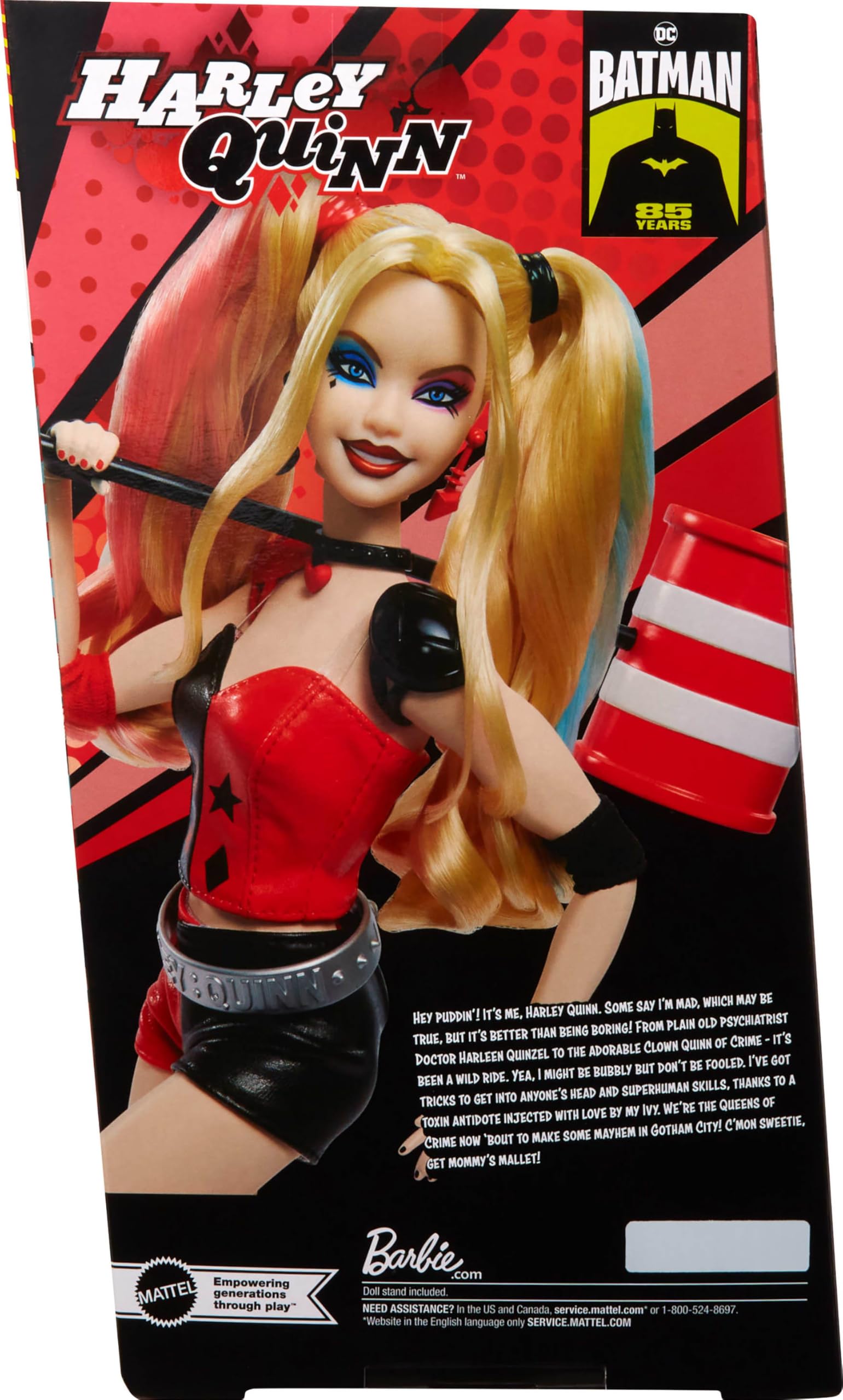 Foto 7 pulgar | Muñeca De Coleccionista Barbie Signature Harley Quinn Con Mazo - Venta Internacional.