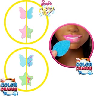 Foto 5 | Muñeca Barbie Styling Head De Cabello Castaño Con Más De 20 Accesorios - Venta Internacional.