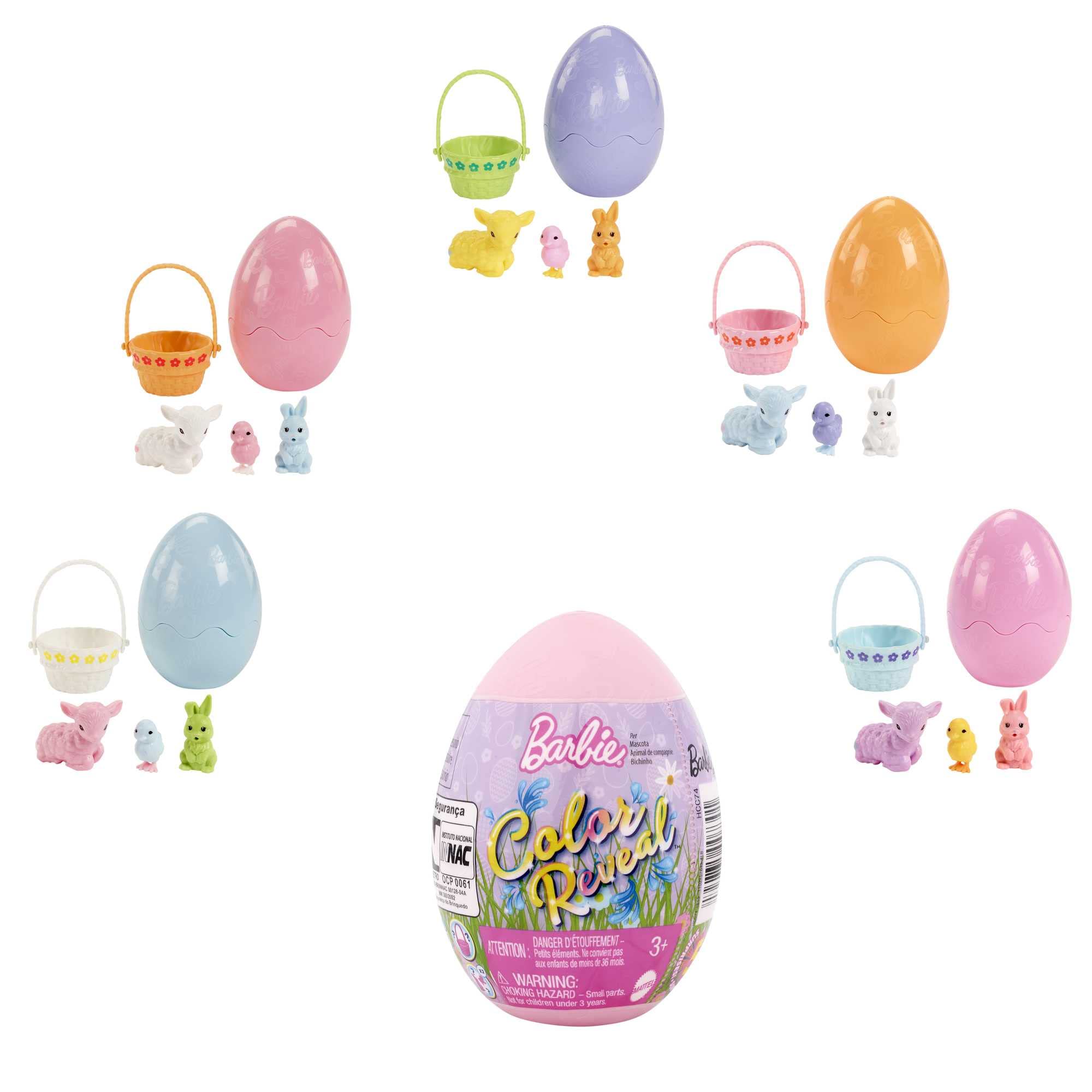 Foto 6 pulgar | Huevo De Pascua Toy Barbie Color Reveal Con 6 Sorpresas Hcc74 - Venta Internacional.
