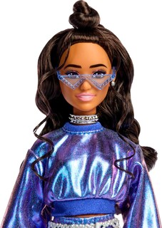 Foto 4 | Disfraz De Muñeca A La Moda Barbie Deluxe Style #7 En Azul Metalizado - Venta Internacional.