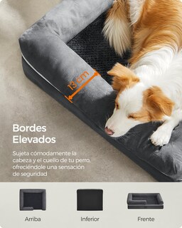 Foto 4 | Cama Ortopédica Para Perros Feandrea, Funda Extraíble Y Lavable