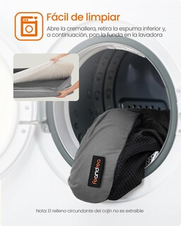 Foto 7 | Cama Ortopédica Para Perros Feandrea, Funda Extraíble Y Lavable