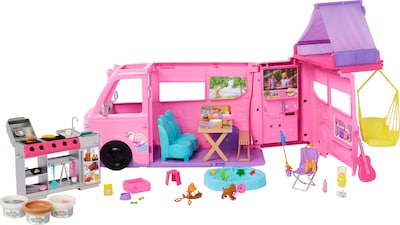 Foto 1 | Playset Barbie Dream Camper Con Columpio Para Tienda De Campaña En El Techo Y Más De 60 Pulgadas - Venta Internacional.