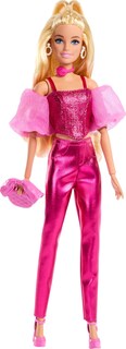 Foto 2 | Disfraz De Muñeca A La Moda De Barbie Deluxe Style #5 En Color Rosa Metalizado - Venta Internacional.