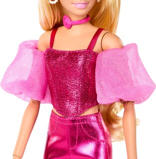 Foto 4 | Disfraz De Muñeca A La Moda De Barbie Deluxe Style #5 En Color Rosa Metalizado - Venta Internacional.