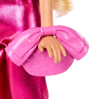 Foto 5 | Disfraz De Muñeca A La Moda De Barbie Deluxe Style #5 En Color Rosa Metalizado - Venta Internacional.