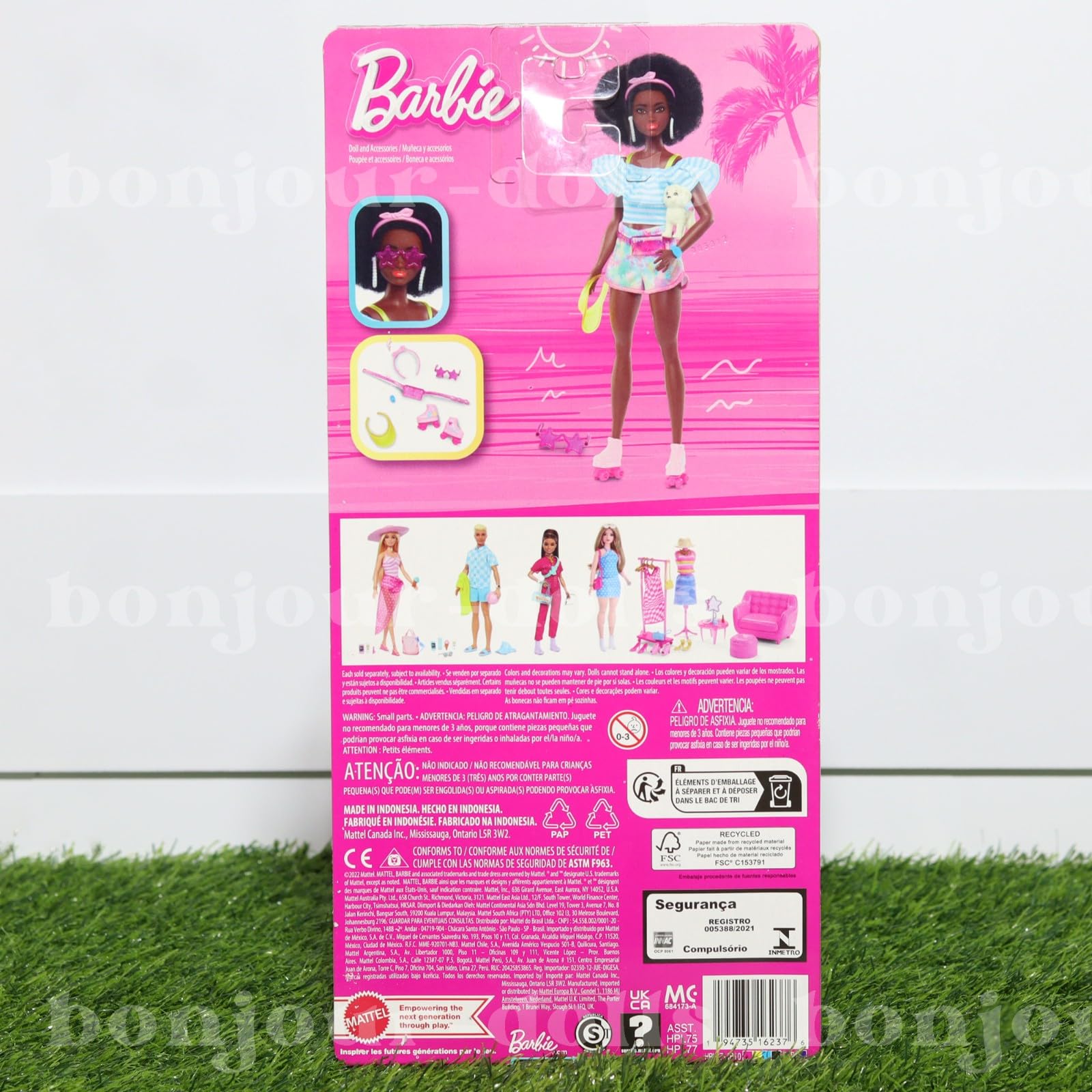 Foto 4 pulgar | Muñeca Moderna Barbie Day & Play Con Patines De Más De 3 Años - Venta Internacional.