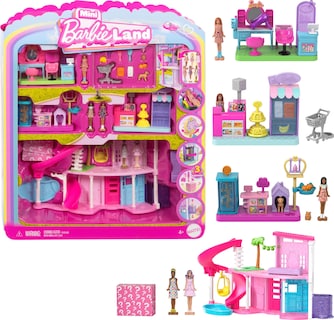Foto 1 | Set De Juego Barbie Mini Land Dreamhouse Con 4 Muñecas Y 3 Sets De Juego - Venta Internacional.
