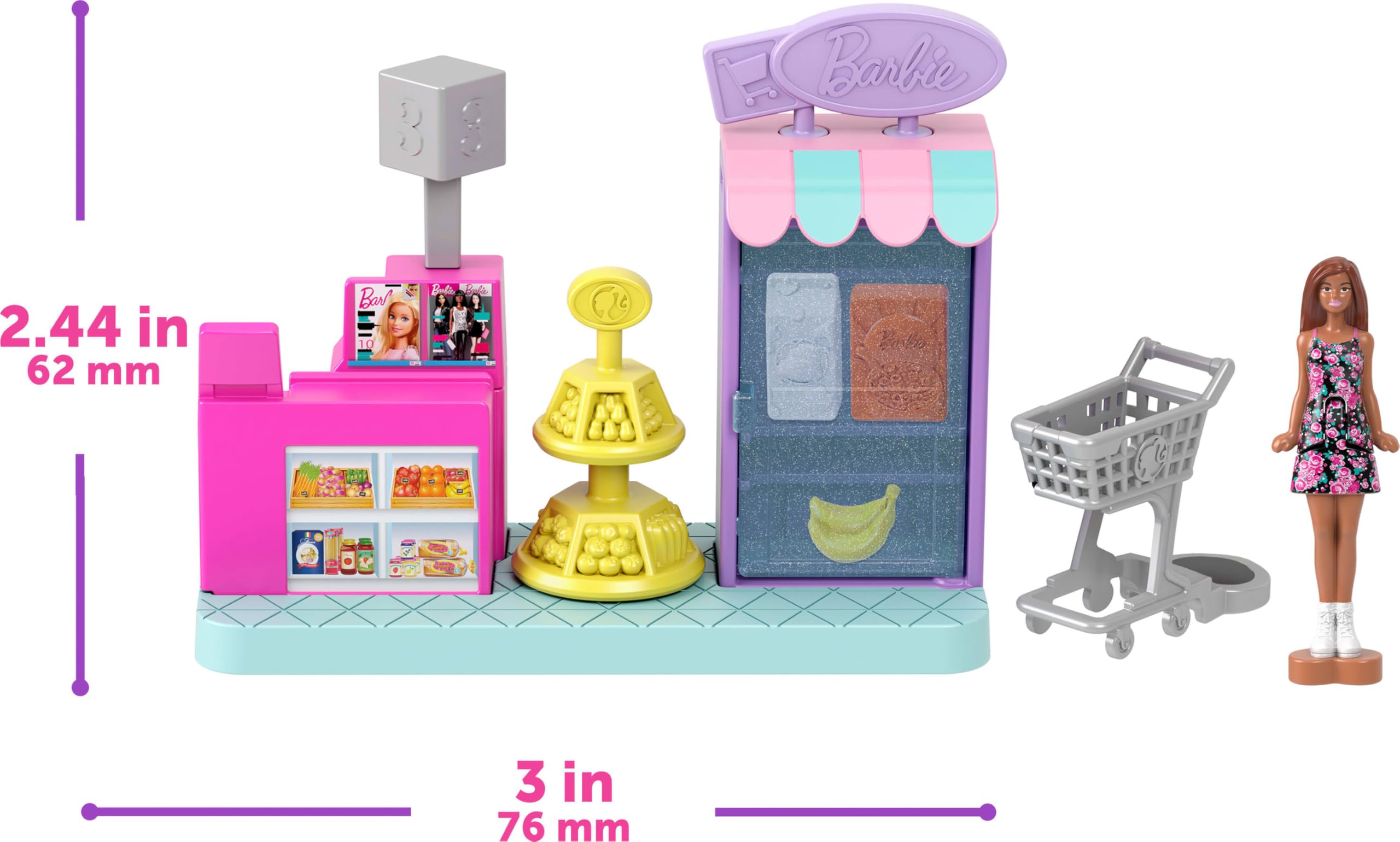 Foto 3 pulgar | Set De Juego Barbie Mini Land Dreamhouse Con 4 Muñecas Y 3 Sets De Juego - Venta Internacional.