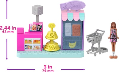 Foto 2 | Set De Juego Barbie Mini Land Dreamhouse Con 4 Muñecas Y 3 Sets De Juego - Venta Internacional.