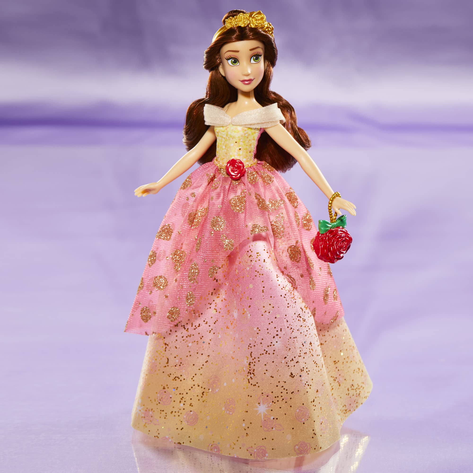 Foto 3 pulgar | Muñeca Moderna De Disney Princess Life Belle Con 10 Atuendos - Venta Internacional.