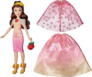 Foto 4 | Muñeca Moderna De Disney Princess Life Belle Con 10 Atuendos - Venta Internacional.