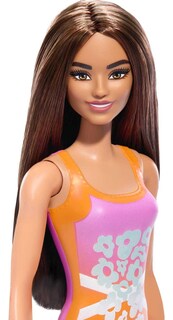 Foto 2 | Muñeca De Playa Barbie Fashion & Beauty Con Traje De Baño Naranja - Venta Internacional.