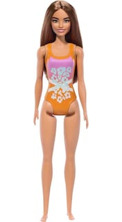 Foto 4 | Muñeca De Playa Barbie Fashion & Beauty Con Traje De Baño Naranja - Venta Internacional.