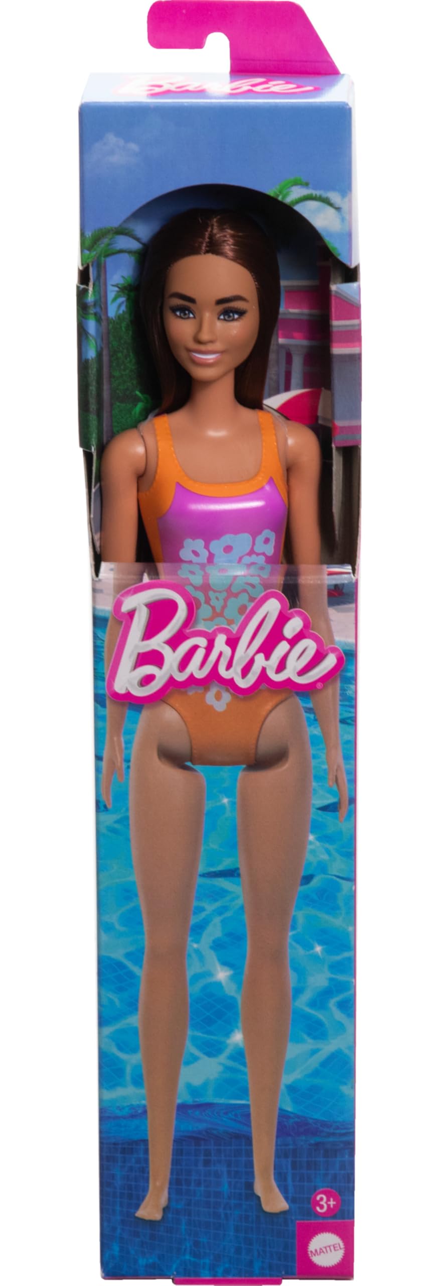 Foto 5 | Muñeca De Playa Barbie Fashion & Beauty Con Traje De Baño Naranja - Venta Internacional.