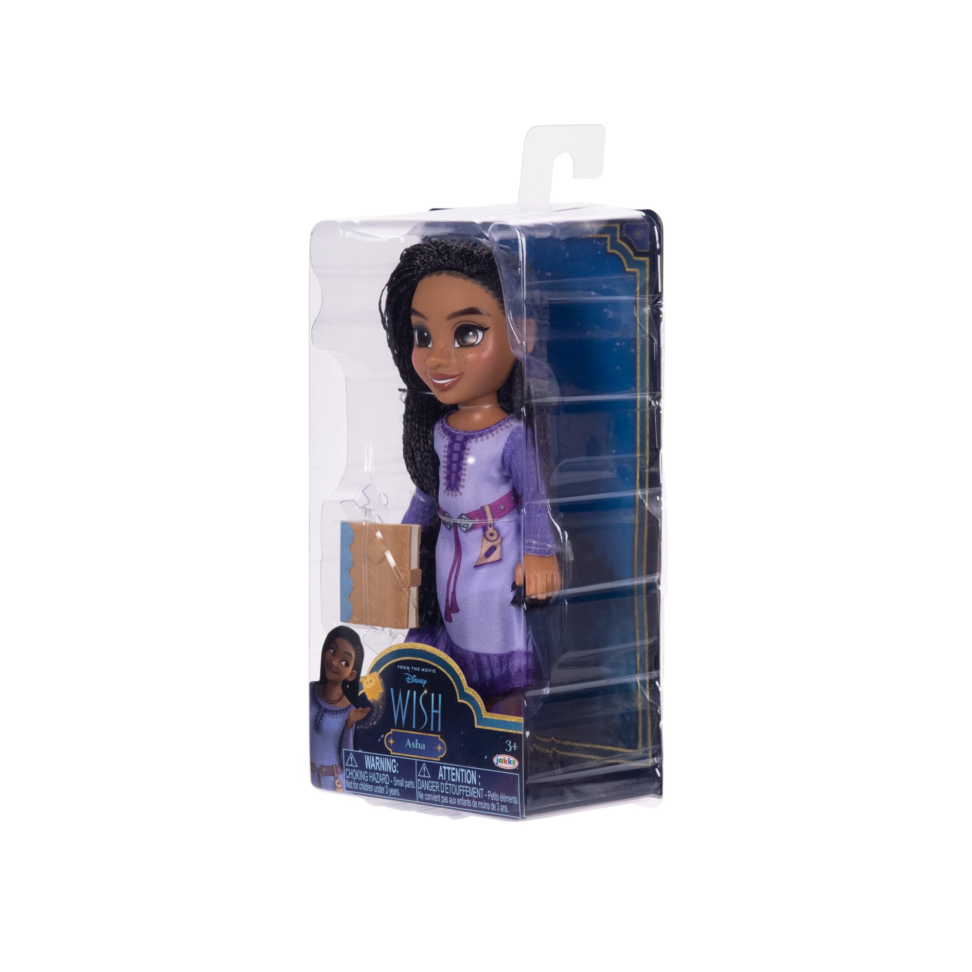 Foto 3 | Muñeca Jakks Pacific Disney Wish Asha Petite De 15 Cm Con Ropa - Venta Internacional.
