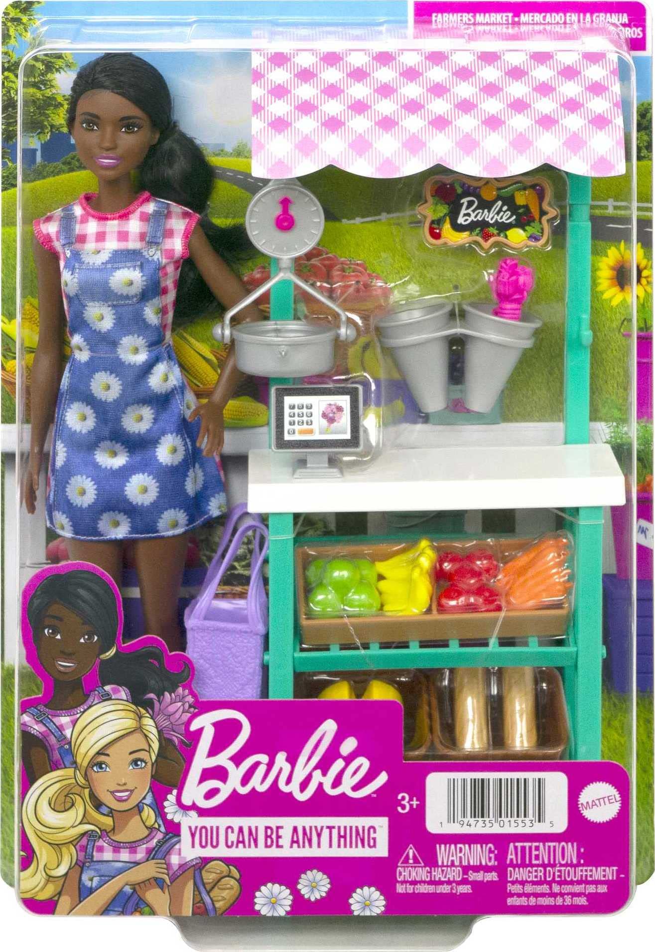 Foto 7 pulgar | Playset Barbie Careers Farmers Market Con Muñeca Morena - Venta Internacional.