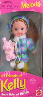 Foto 1 | Muñeca Barbie Lil Friends Of Kelly Melody 1995 Con Accesorios - Venta Internacional.