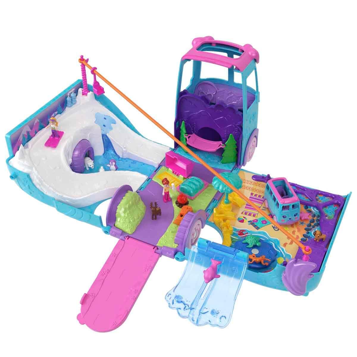 Foto 5 pulgar | Micromuñecas Polly Pocket De Playset Con Autocaravana Transforming - Venta Internacional.