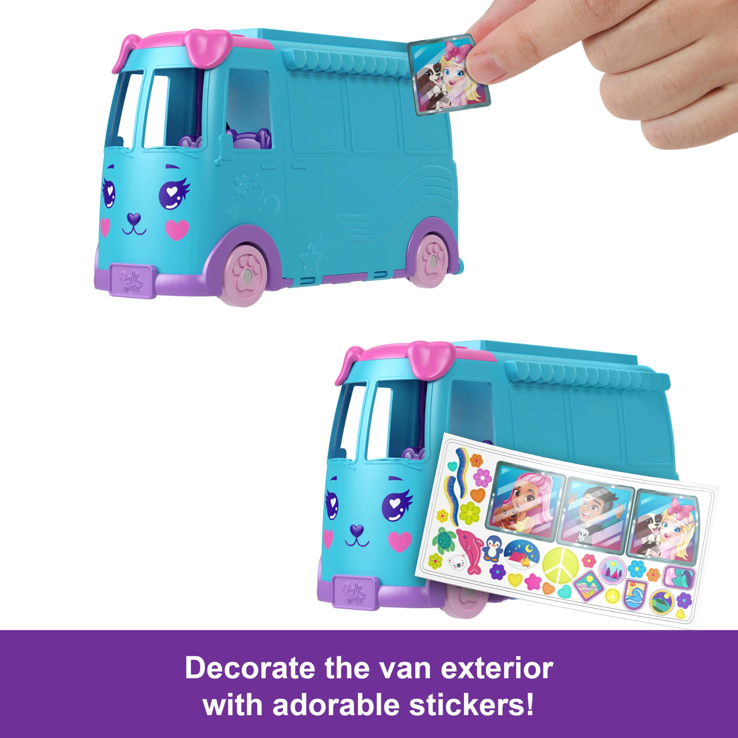 Foto 7 | Micromuñecas Polly Pocket De Playset Con Autocaravana Transforming - Venta Internacional.