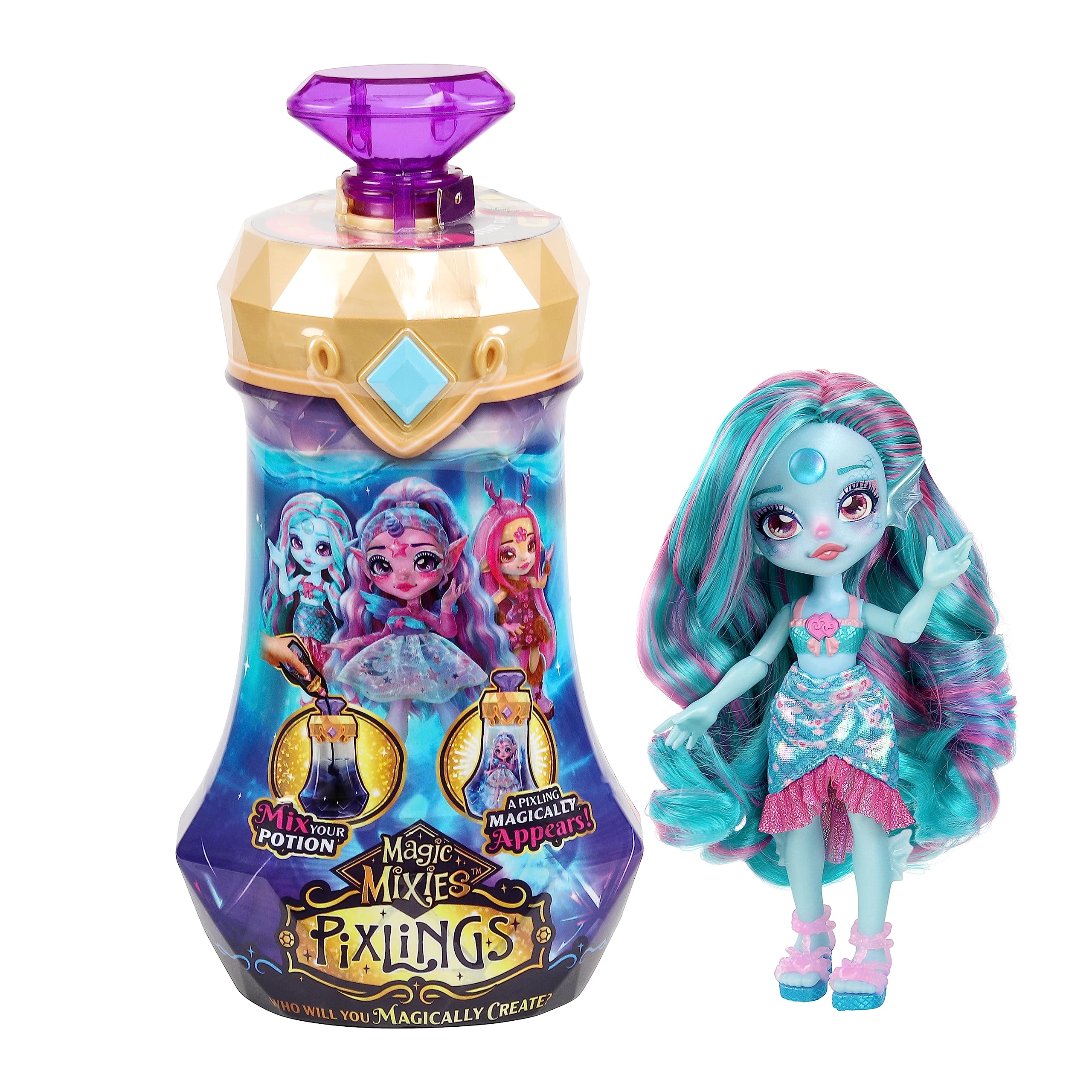 Toy Magic Mixies Pixlings Marena La Sirena Con Poción 5+ - Venta Internacional.