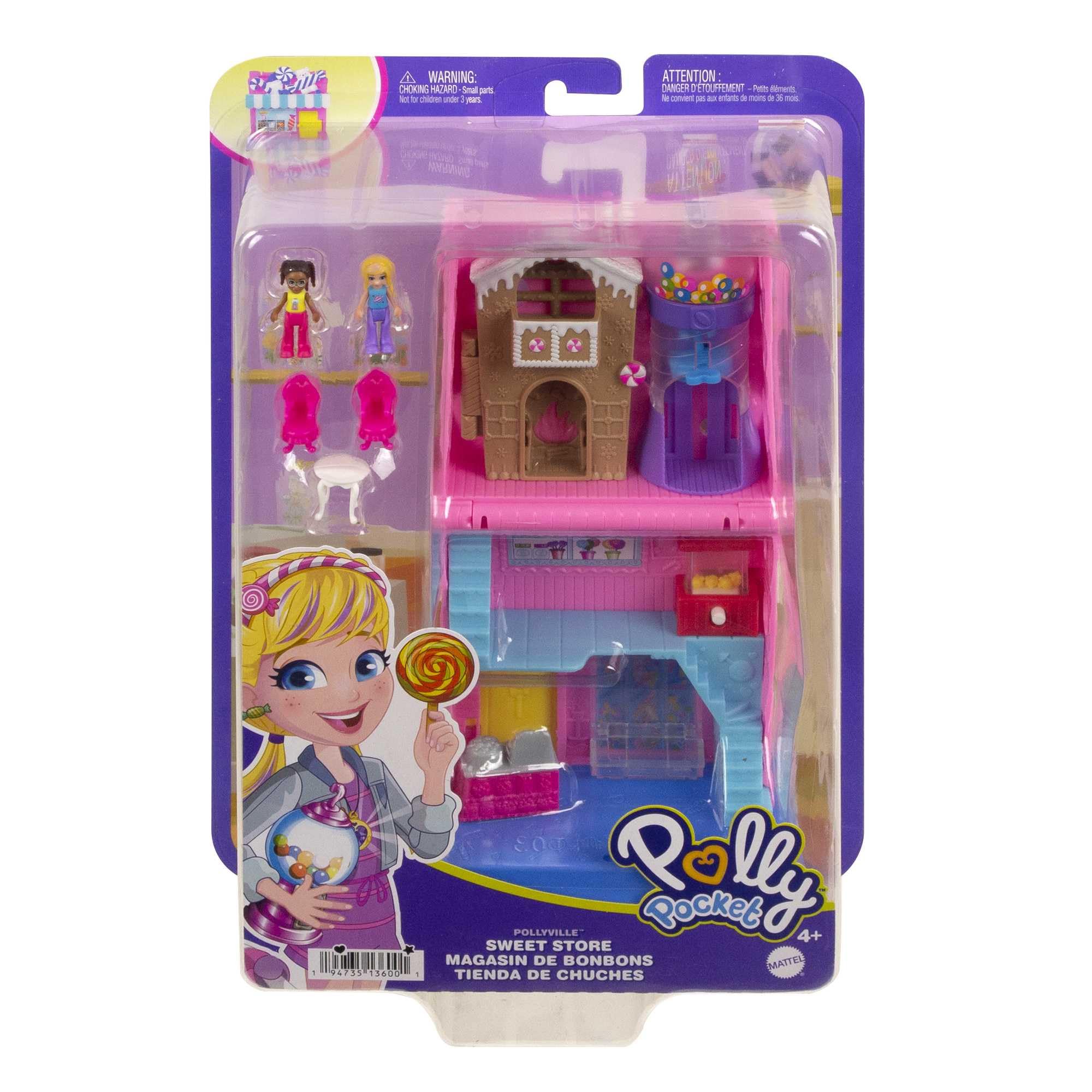 Foto 7 pulgar | Set De Juego Polly Pocket Pollyville Sweet Store Con 2 Micromuñecas - Venta Internacional.