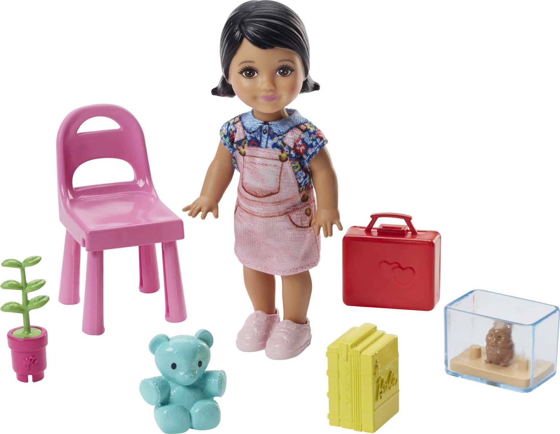 Foto 4 pulgar | Muñecas Playset Barbie Teacher Con Muñeca Moderna, Muñeca Pequeña Y Collar - Venta Internacional.