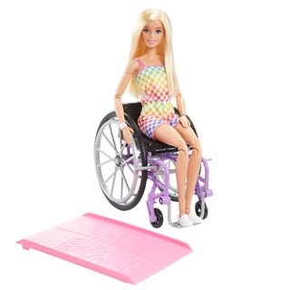 Foto 1 | Muñeca De Moda Barbie Fashionistas #194 Con Silla De Ruedas Y Rampa - Venta Internacional.