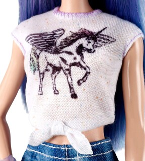 Foto 4 | Muñeca De Moda Barbie Fashionistas 88 Con Camiseta De Unicornio - Venta Internacional.