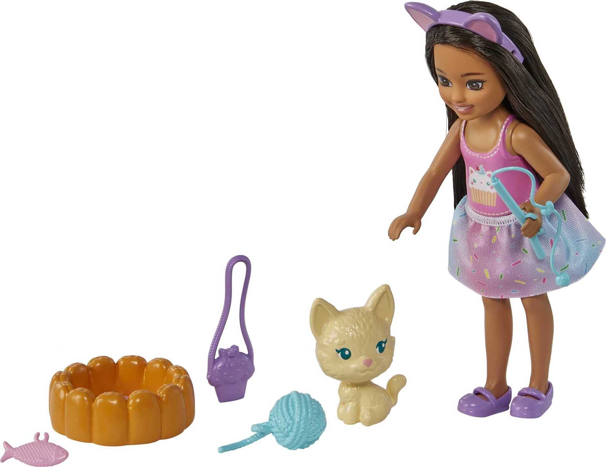 Foto 4 pulgar | Muñeca Barbie Chelsea Brunette Con Conejito Para Mascotas Y Accesorios - Venta Internacional.