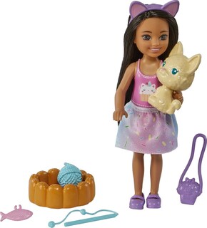 Foto 5 | Muñeca Barbie Chelsea Brunette Con Conejito Para Mascotas Y Accesorios - Venta Internacional.