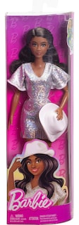 Foto 6 | Muñeca De Moda Barbie Fashionistas #239 De Pelo Negro Con Vestido - Venta Internacional.