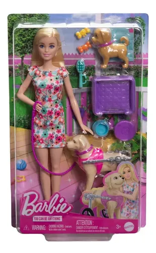 Foto 2 pulgar | Juguete Barbie Paseo Con Perrito Silla De Ruedas