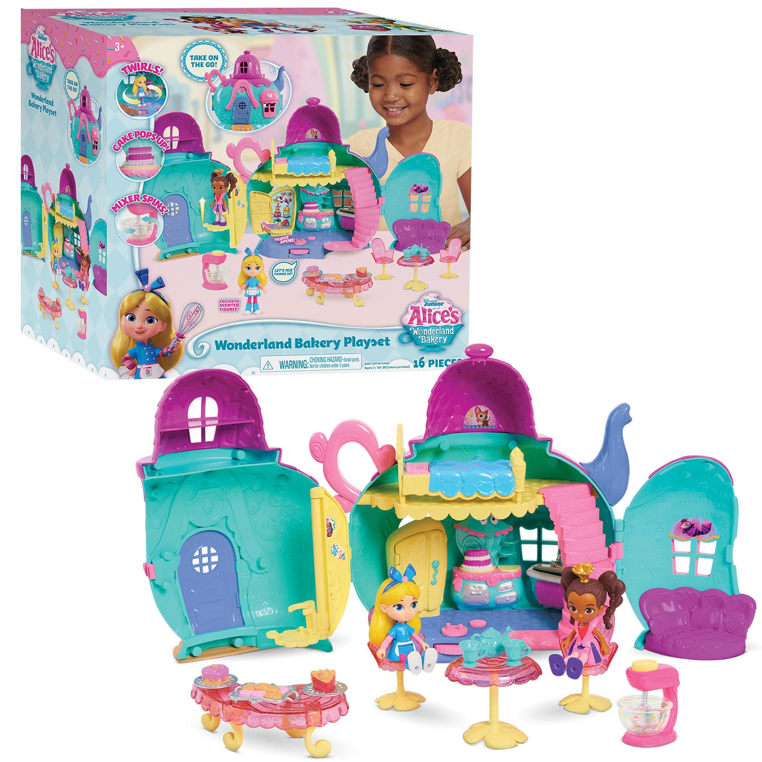 Foto 2 pulgar | Set De Juego Just Play Disney Junior Alice's Wonderland Bakery, 15 Piezas - Venta Internacional.