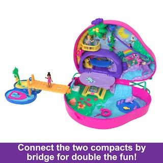 Foto 5 | Monedero 2 En 1 De Playset Polly Pocket Sloth Family Con 2 Muñecas - Venta Internacional.